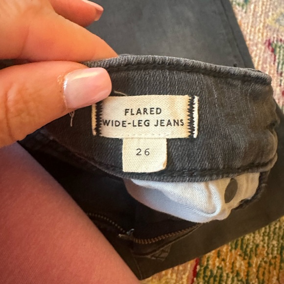 Madewell Flare Wide Leg Crop Jeans 26 - Picture 7 of 8